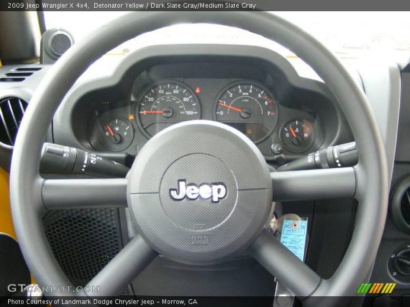Detonator Yellow / Dark Slate Gray/Medium Slate Gray 2009 Jeep Wrangler X 4x4