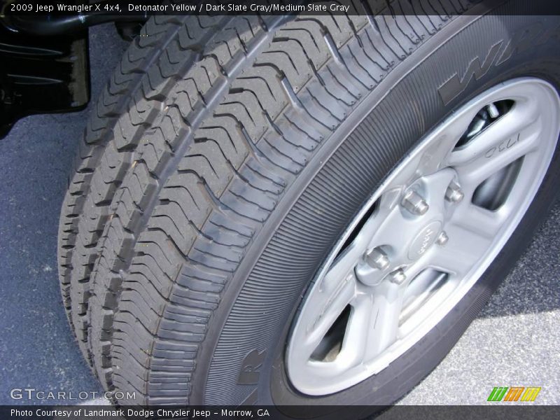 Detonator Yellow / Dark Slate Gray/Medium Slate Gray 2009 Jeep Wrangler X 4x4