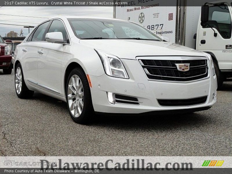 Crystal White Tricoat / Shale w/Cocoa Accents 2017 Cadillac XTS Luxury
