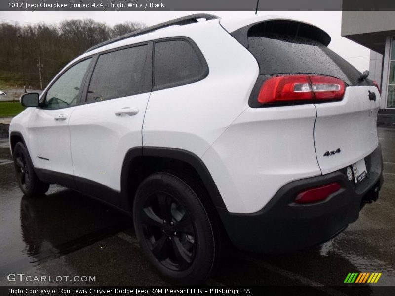 Bright White / Black 2017 Jeep Cherokee Limited 4x4