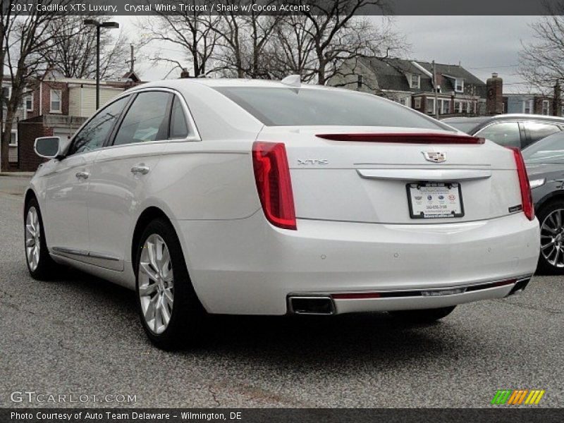 Crystal White Tricoat / Shale w/Cocoa Accents 2017 Cadillac XTS Luxury