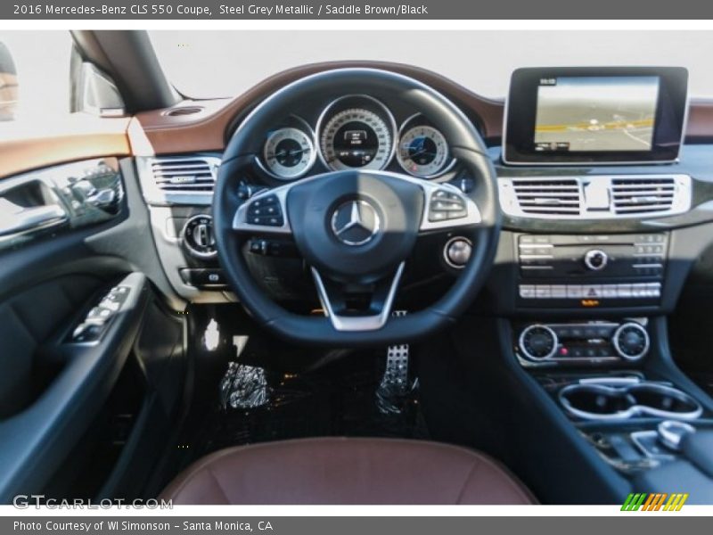 Steel Grey Metallic / Saddle Brown/Black 2016 Mercedes-Benz CLS 550 Coupe