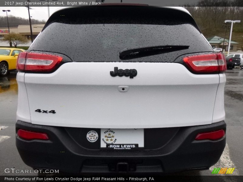 Bright White / Black 2017 Jeep Cherokee Limited 4x4