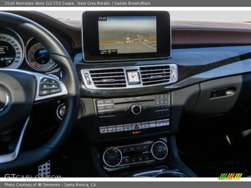 Steel Grey Metallic / Saddle Brown/Black 2016 Mercedes-Benz CLS 550 Coupe