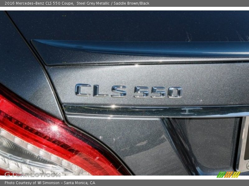 Steel Grey Metallic / Saddle Brown/Black 2016 Mercedes-Benz CLS 550 Coupe