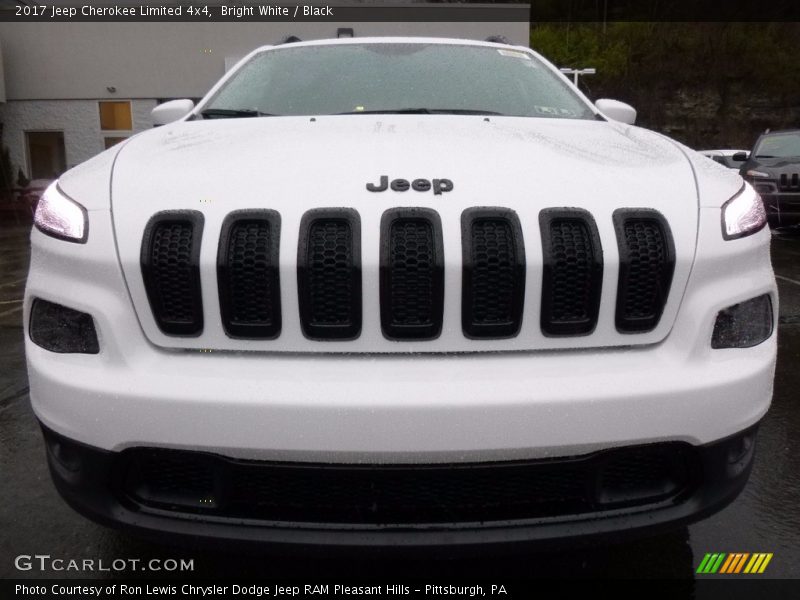 Bright White / Black 2017 Jeep Cherokee Limited 4x4