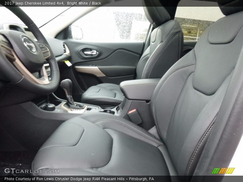 Bright White / Black 2017 Jeep Cherokee Limited 4x4