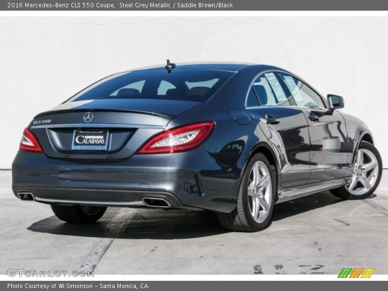 Steel Grey Metallic / Saddle Brown/Black 2016 Mercedes-Benz CLS 550 Coupe