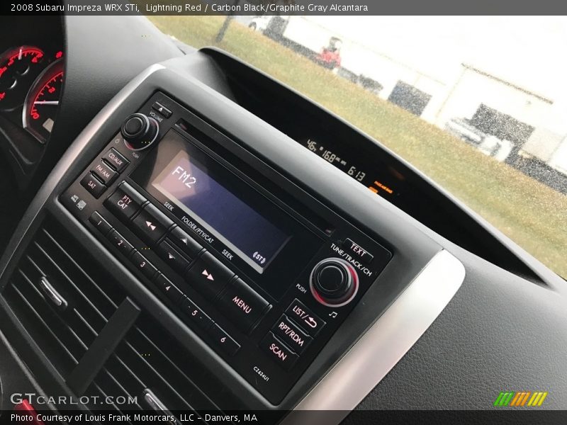 Lightning Red / Carbon Black/Graphite Gray Alcantara 2008 Subaru Impreza WRX STi