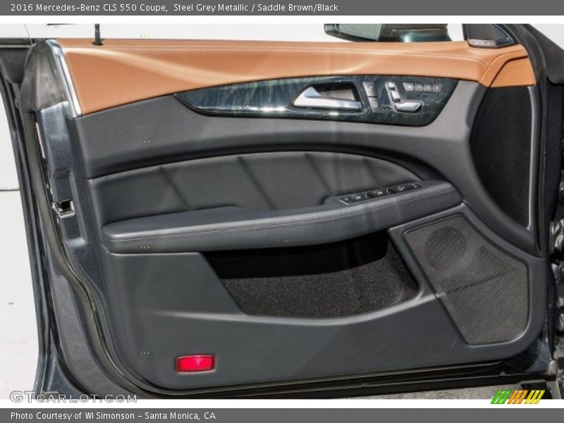 Steel Grey Metallic / Saddle Brown/Black 2016 Mercedes-Benz CLS 550 Coupe