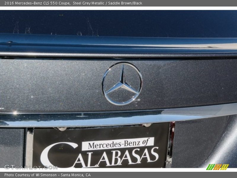 Steel Grey Metallic / Saddle Brown/Black 2016 Mercedes-Benz CLS 550 Coupe