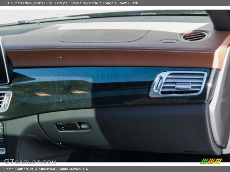 Steel Grey Metallic / Saddle Brown/Black 2016 Mercedes-Benz CLS 550 Coupe