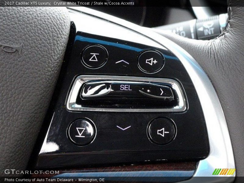 Crystal White Tricoat / Shale w/Cocoa Accents 2017 Cadillac XTS Luxury
