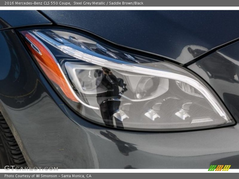 Steel Grey Metallic / Saddle Brown/Black 2016 Mercedes-Benz CLS 550 Coupe