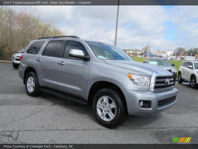 Silver Sky Metallic / Graphite 2017 Toyota Sequoia SR5 4x4