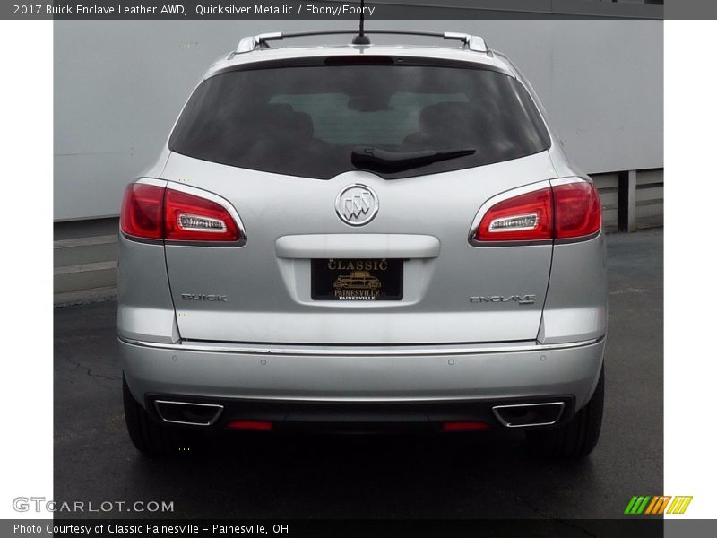 Quicksilver Metallic / Ebony/Ebony 2017 Buick Enclave Leather AWD