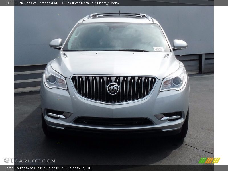 Quicksilver Metallic / Ebony/Ebony 2017 Buick Enclave Leather AWD