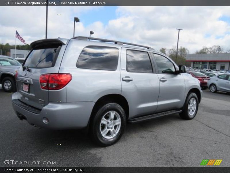 Silver Sky Metallic / Graphite 2017 Toyota Sequoia SR5 4x4