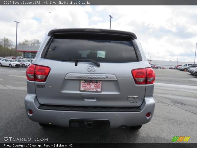 Silver Sky Metallic / Graphite 2017 Toyota Sequoia SR5 4x4