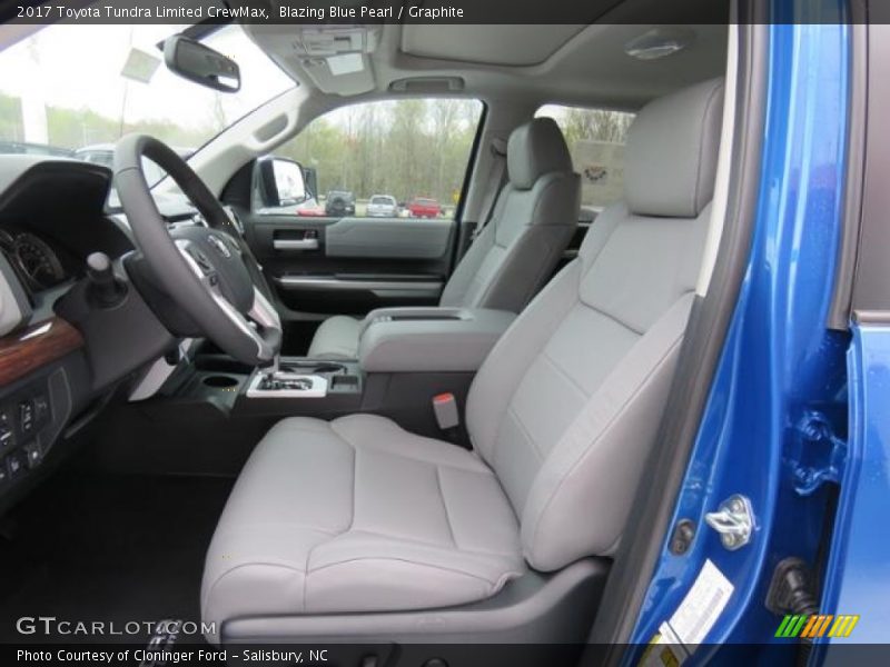 Front Seat of 2017 Tundra Limited CrewMax