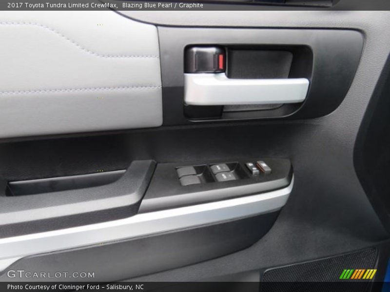 Blazing Blue Pearl / Graphite 2017 Toyota Tundra Limited CrewMax