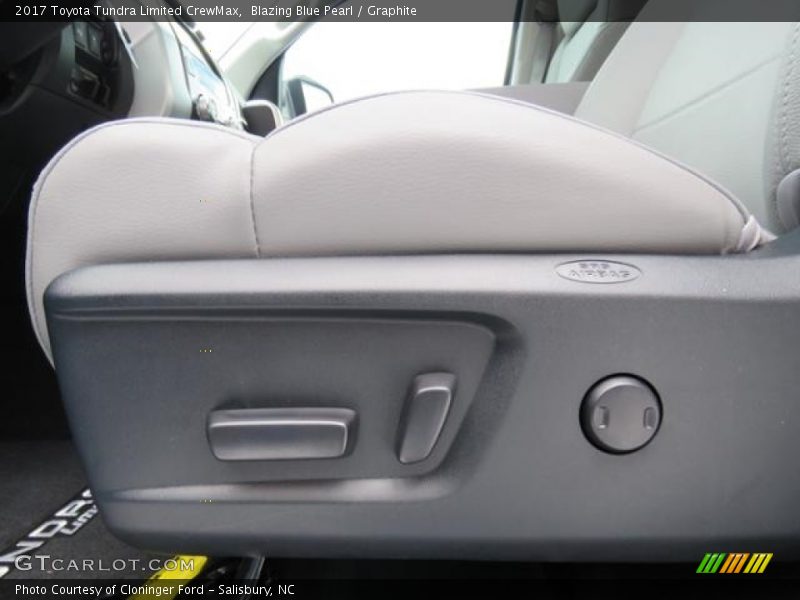 Blazing Blue Pearl / Graphite 2017 Toyota Tundra Limited CrewMax