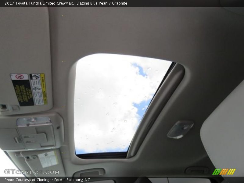 Blazing Blue Pearl / Graphite 2017 Toyota Tundra Limited CrewMax