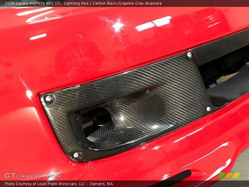 Lightning Red / Carbon Black/Graphite Gray Alcantara 2008 Subaru Impreza WRX STi
