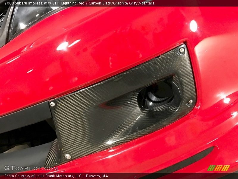 Lightning Red / Carbon Black/Graphite Gray Alcantara 2008 Subaru Impreza WRX STi