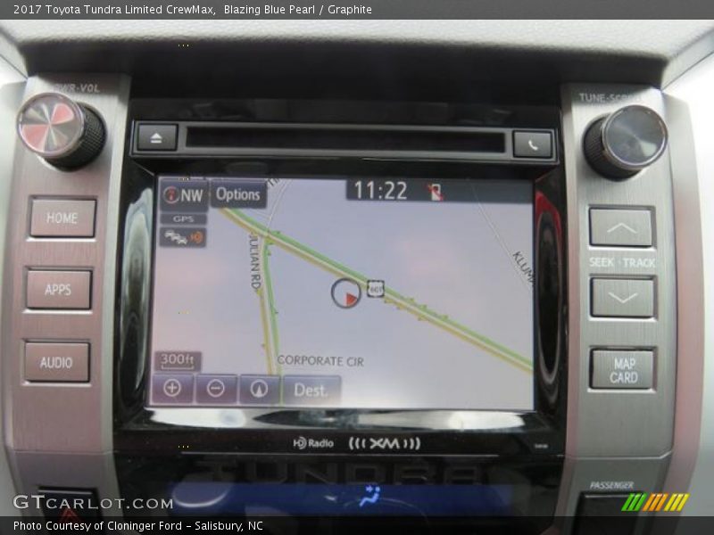 Navigation of 2017 Tundra Limited CrewMax