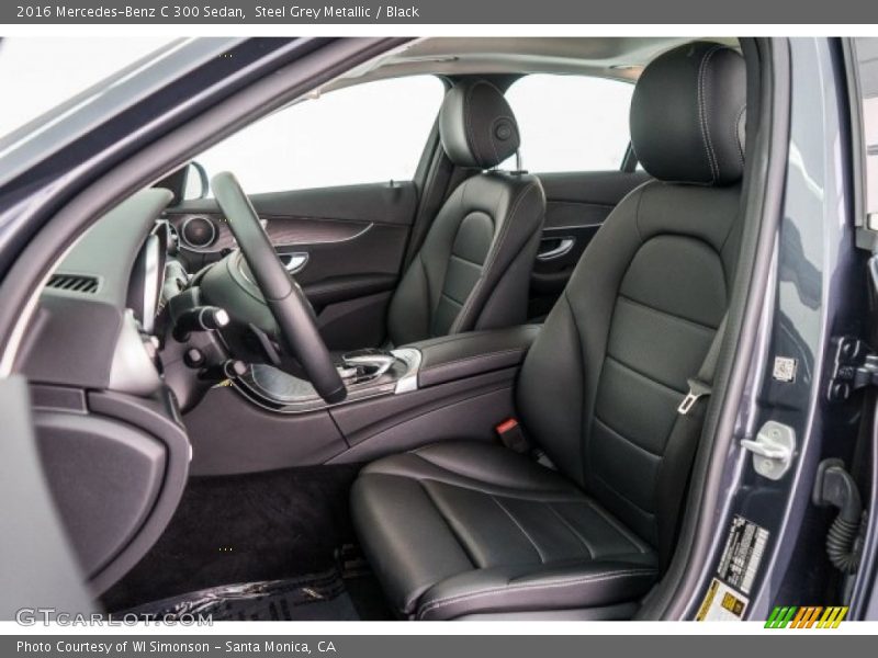 Steel Grey Metallic / Black 2016 Mercedes-Benz C 300 Sedan