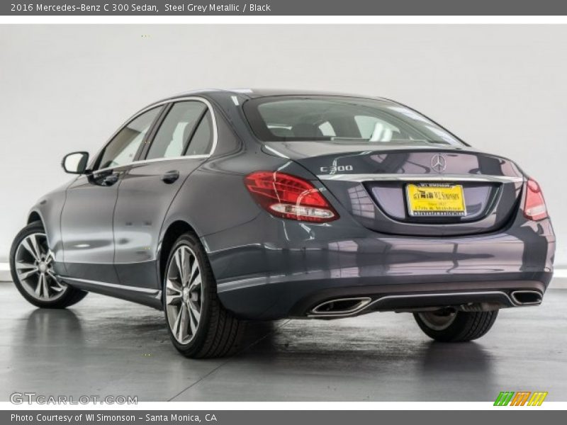 Steel Grey Metallic / Black 2016 Mercedes-Benz C 300 Sedan