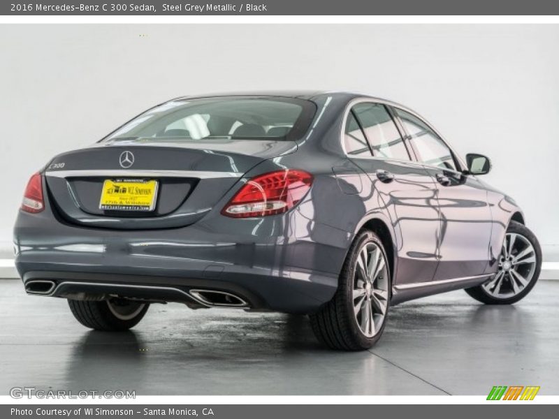 Steel Grey Metallic / Black 2016 Mercedes-Benz C 300 Sedan