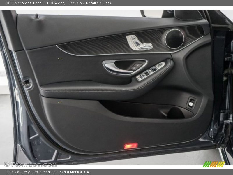 Steel Grey Metallic / Black 2016 Mercedes-Benz C 300 Sedan