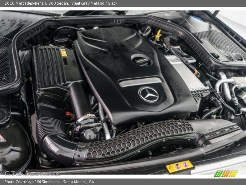 Steel Grey Metallic / Black 2016 Mercedes-Benz C 300 Sedan