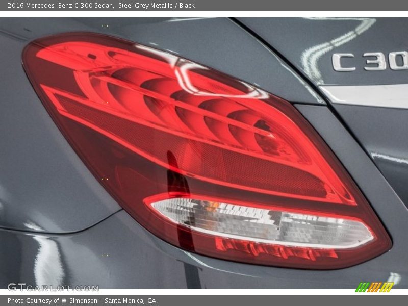 Steel Grey Metallic / Black 2016 Mercedes-Benz C 300 Sedan
