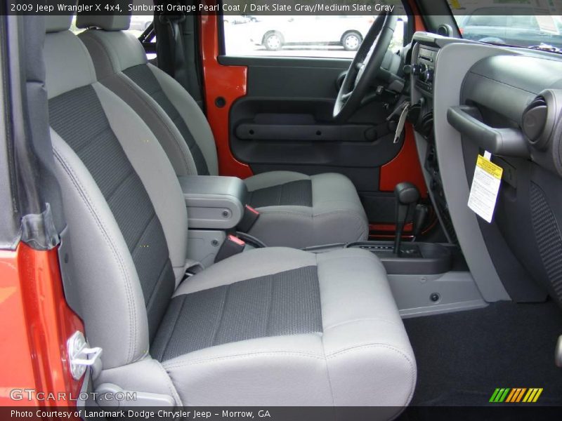 Sunburst Orange Pearl Coat / Dark Slate Gray/Medium Slate Gray 2009 Jeep Wrangler X 4x4