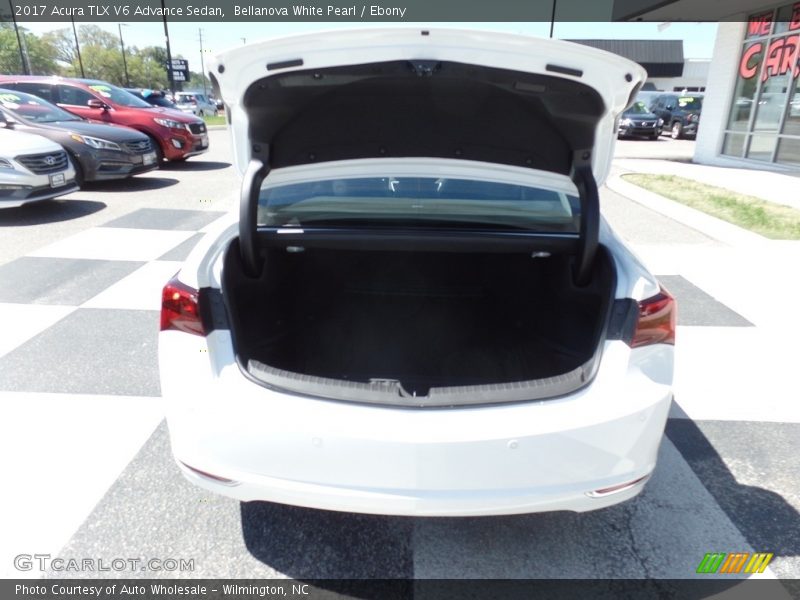 Bellanova White Pearl / Ebony 2017 Acura TLX V6 Advance Sedan
