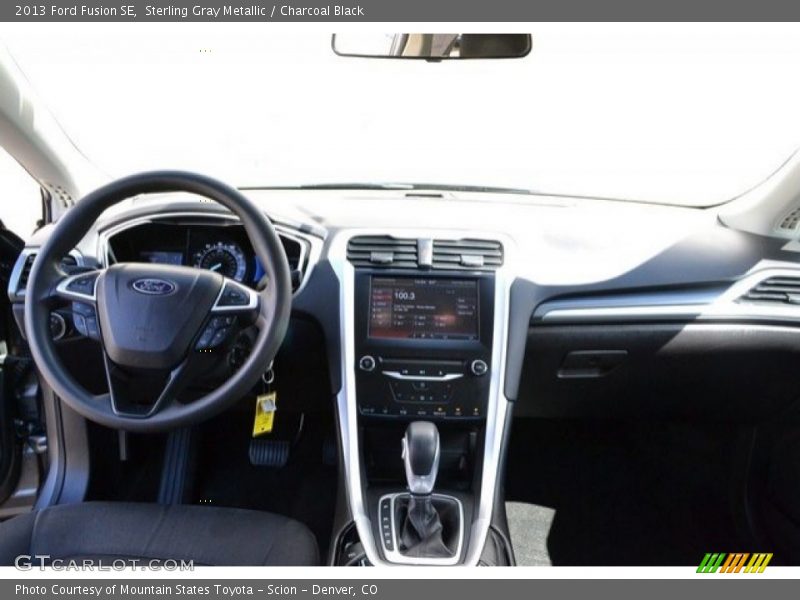 Sterling Gray Metallic / Charcoal Black 2013 Ford Fusion SE