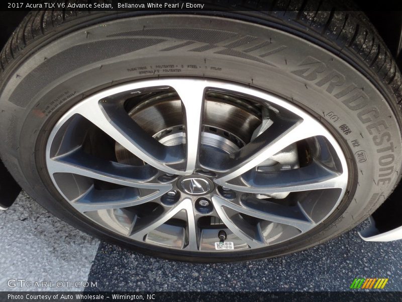 Bellanova White Pearl / Ebony 2017 Acura TLX V6 Advance Sedan