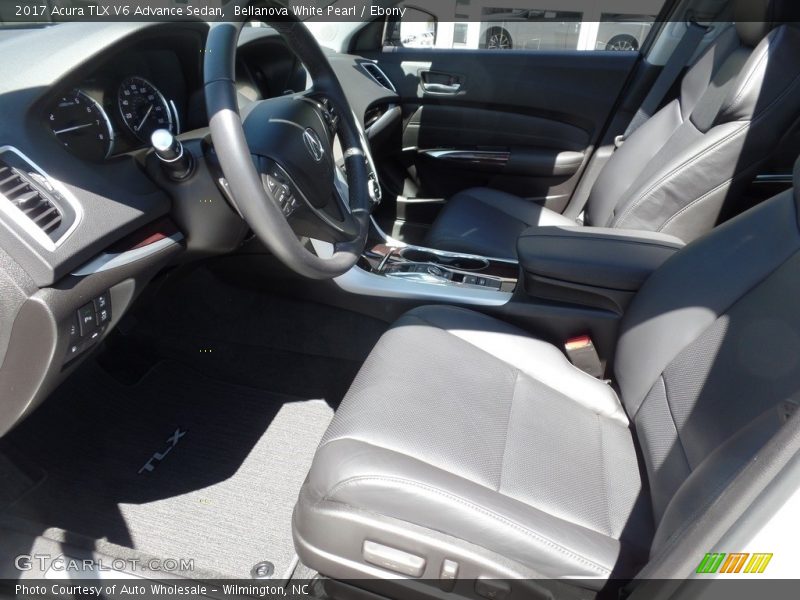 Bellanova White Pearl / Ebony 2017 Acura TLX V6 Advance Sedan