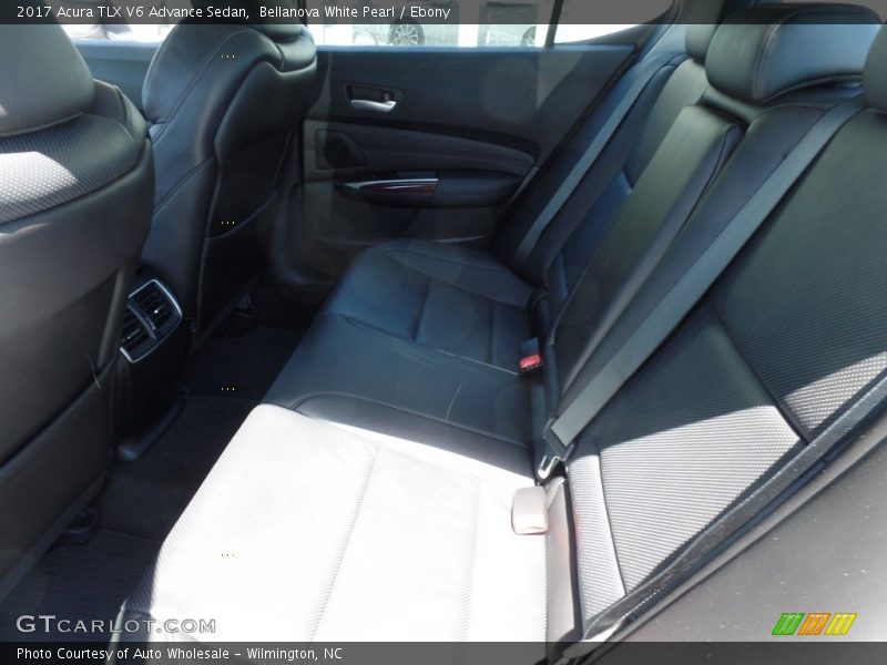 Bellanova White Pearl / Ebony 2017 Acura TLX V6 Advance Sedan