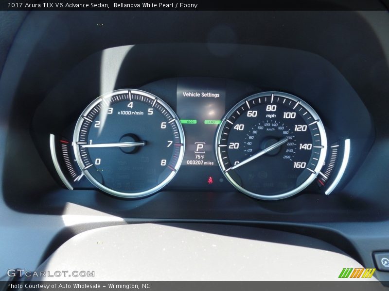 Bellanova White Pearl / Ebony 2017 Acura TLX V6 Advance Sedan