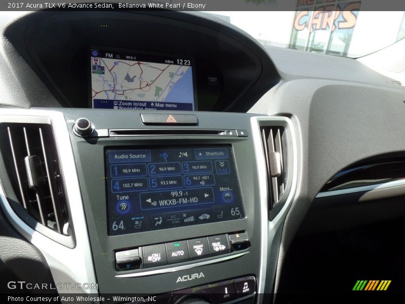 Bellanova White Pearl / Ebony 2017 Acura TLX V6 Advance Sedan