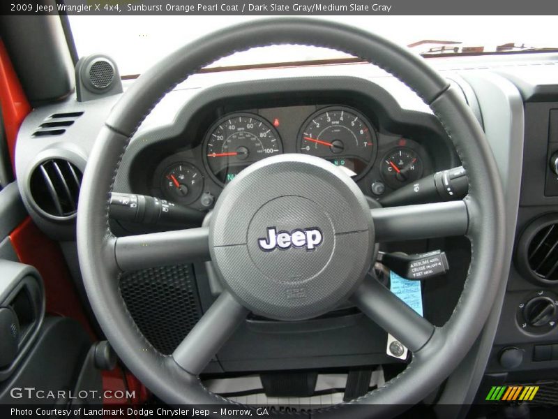 Sunburst Orange Pearl Coat / Dark Slate Gray/Medium Slate Gray 2009 Jeep Wrangler X 4x4