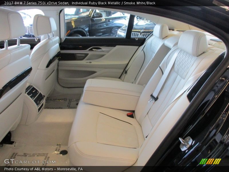 Individual Ruby Black Metallic / Smoke White/Black 2017 BMW 7 Series 750i xDrive Sedan