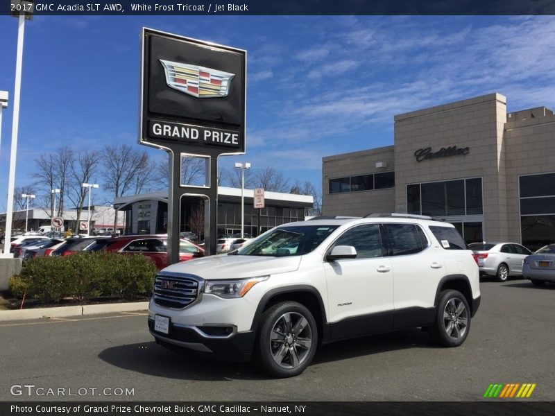 White Frost Tricoat / Jet Black 2017 GMC Acadia SLT AWD