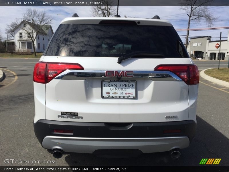 White Frost Tricoat / Jet Black 2017 GMC Acadia SLT AWD