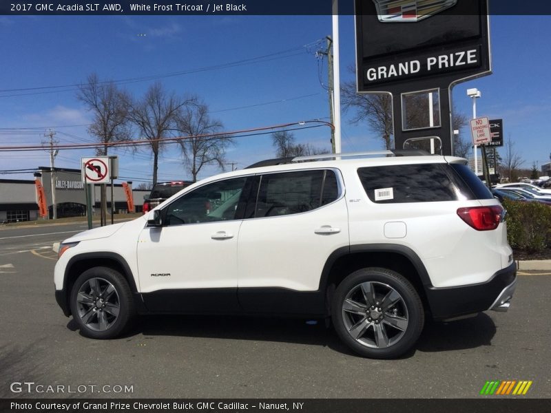 White Frost Tricoat / Jet Black 2017 GMC Acadia SLT AWD