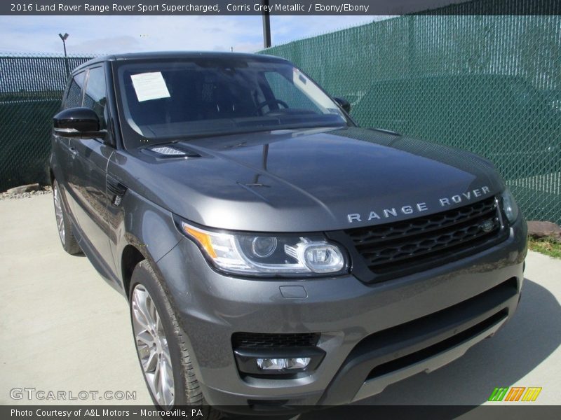 Corris Grey Metallic / Ebony/Ebony 2016 Land Rover Range Rover Sport Supercharged